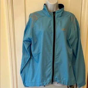 Louis Garneau Cycling Jacket Front Zip Back Pocket Women’s XL/TG Blue Sports